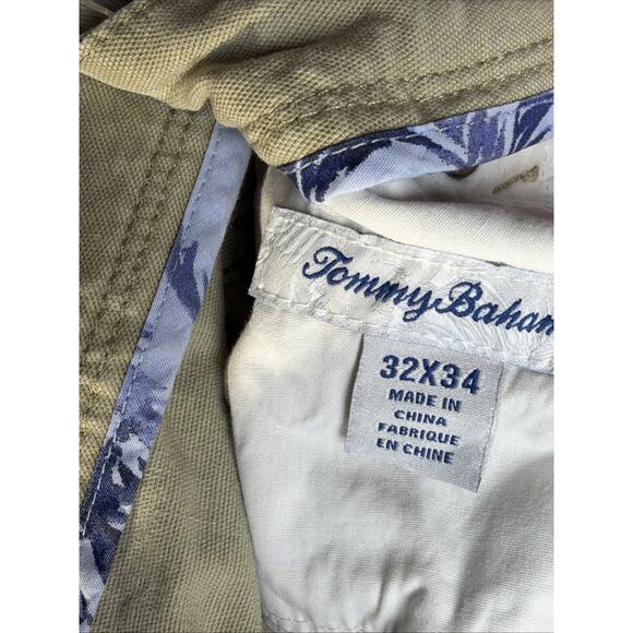 Tommy Bahama Jeans pants Khaki Pants Mens 32x34 Tan Authentic Relaxed Fit 86549 - Picture 7 of 8